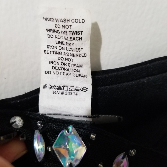 B. Darlin black dress with jewels -Like new - Picture 9 of 9